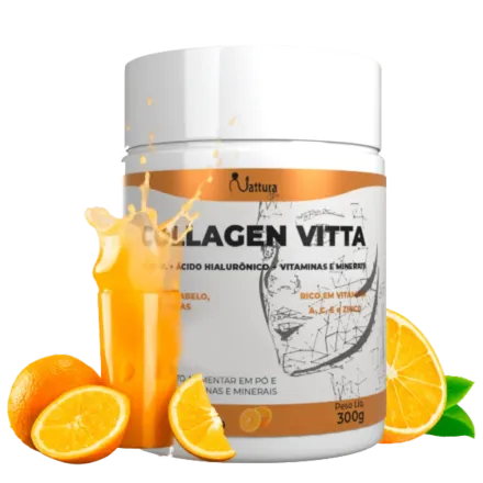 Suplemento de colágeno tipo 1 em pote – tratamento natural para pele firme e jovem