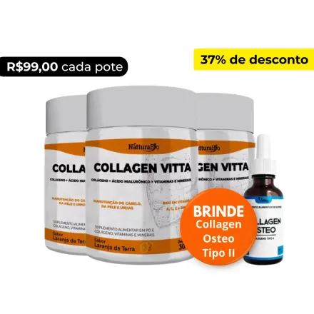 Suplemento de colágeno tipo 1 em pote – tratamento natural para pele firme e jovem