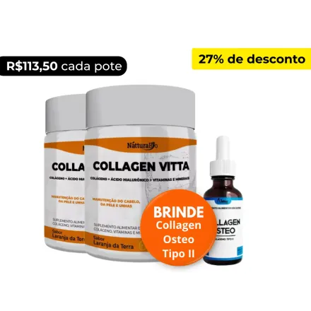 Suplemento de colágeno tipo 1 em pote – tratamento natural para pele firme e jovem