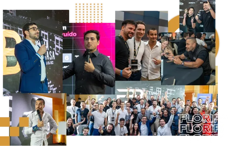 Registro de encontro entre empresários da Família Big Brasa